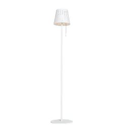 Staande Lampen-QAZQA staande buitenlampen ferre wit geïntegreerde led