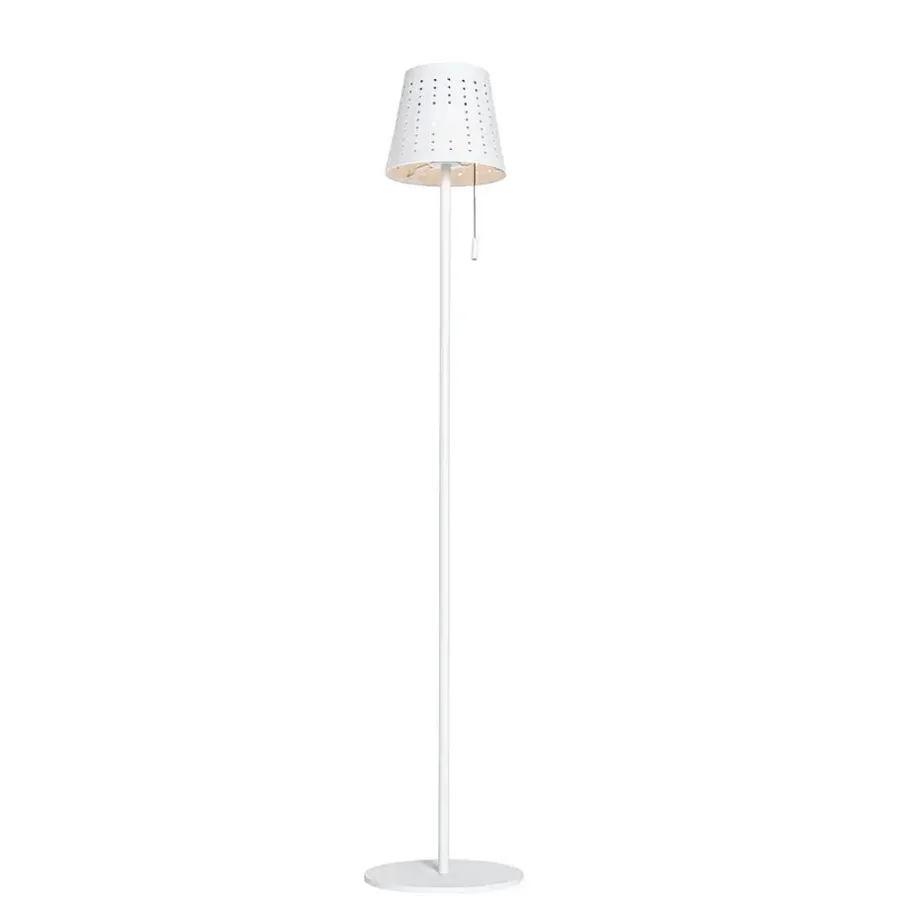 Staande Lampen-QAZQA staande buitenlampen ferre wit geïntegreerde led