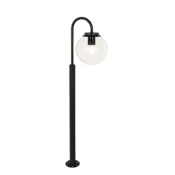 Buitenverlichting|Staande Lampen-QAZQA staande buitenlampen sfera zwart e27