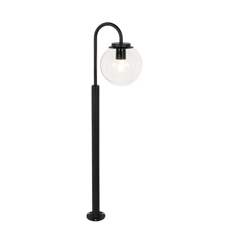 Buitenverlichting|Staande Lampen-QAZQA staande buitenlampen sfera zwart e27