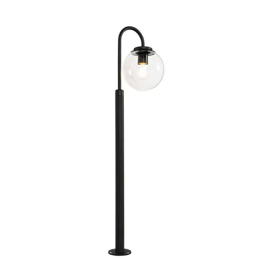 Buitenverlichting|Staande Lampen-QAZQA staande buitenlampen sfera zwart e27