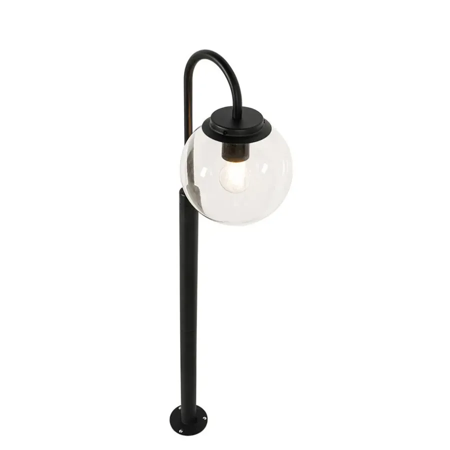 Buitenverlichting|Staande Lampen-QAZQA staande buitenlampen sfera zwart e27