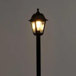Staande Lampen-QAZQA staande buitenlampen capital zwart e27