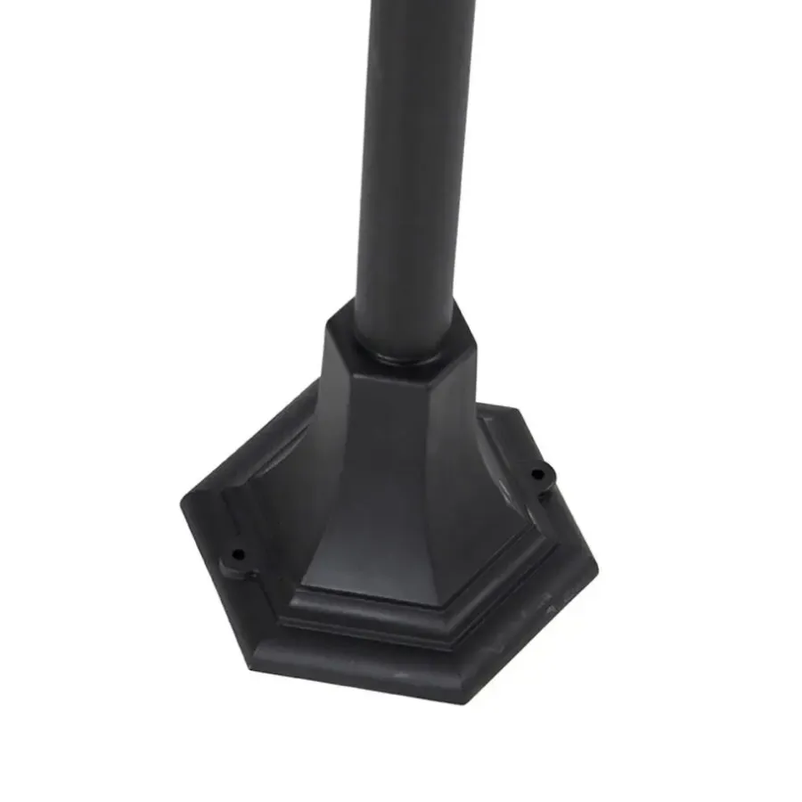 Staande Lampen-QAZQA staande buitenlampen capital zwart e27