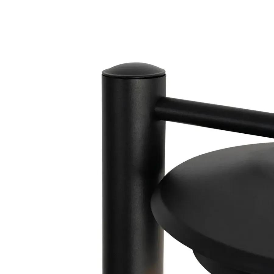 QAZQA staande buitenlampen morty zwart e27