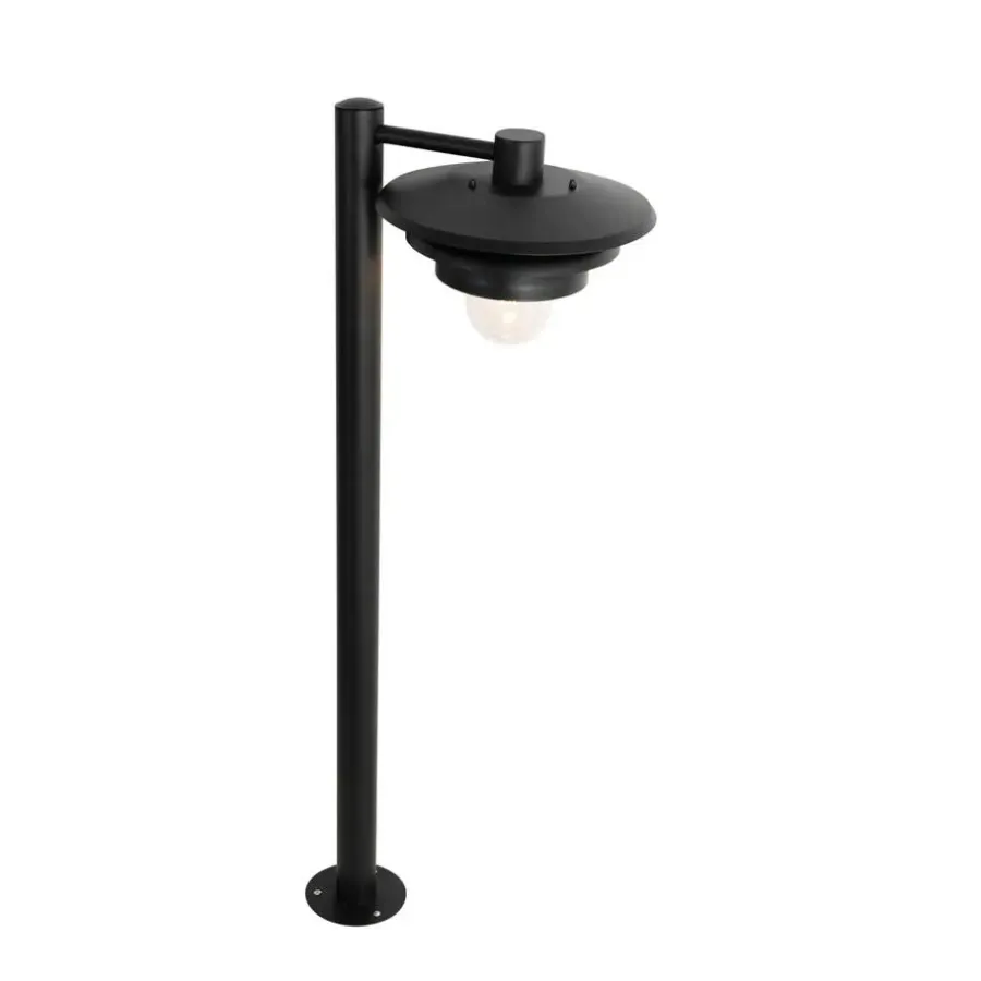 QAZQA staande buitenlampen morty zwart e27