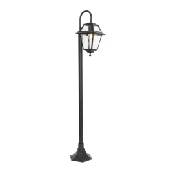 Staande Lampen-QAZQA staande buitenlampen berta zwart e27