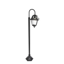 Staande Lampen-QAZQA staande buitenlampen berta zwart e27