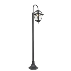 Staande Lampen-QAZQA staande buitenlampen berta zwart e27