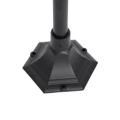 Staande Lampen-QAZQA staande buitenlampen berta zwart e27