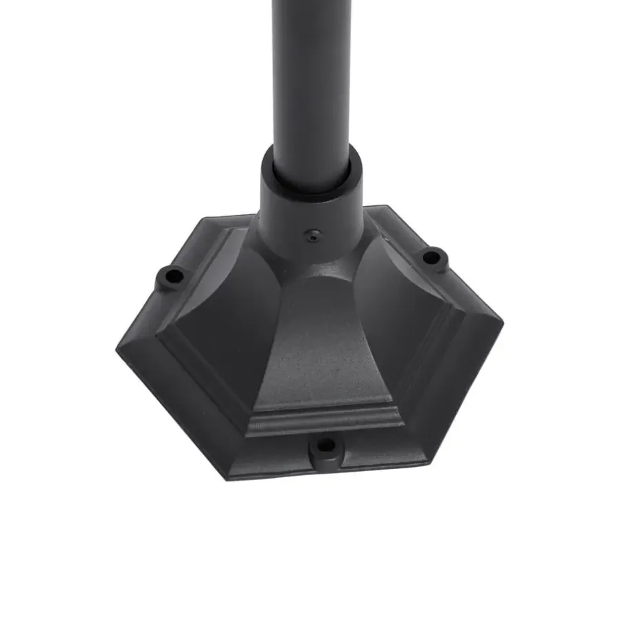 Staande Lampen-QAZQA staande buitenlampen berta zwart e27