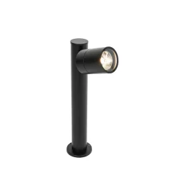 Staande Lampen-QAZQA staande buitenlampen solo zwart gu10