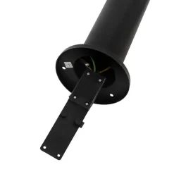 Staande Lampen-QAZQA staande buitenlampen solo zwart gu10