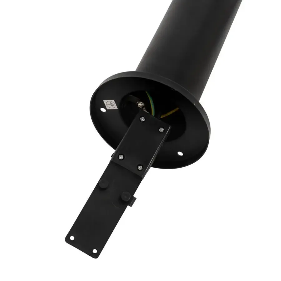 Staande Lampen-QAZQA staande buitenlampen solo zwart gu10