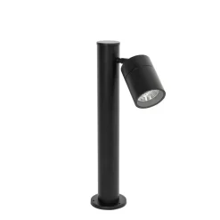 Staande Lampen-QAZQA staande buitenlampen solo zwart gu10