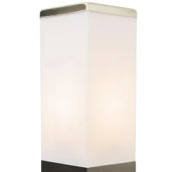 QAZQA staande buitenlampen malios zilverkleurig e27