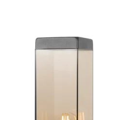 Staande Lampen-QAZQA staande buitenlampen malios bruin e27