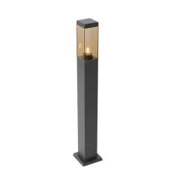 Staande Lampen-QAZQA staande buitenlampen malios bruin e27