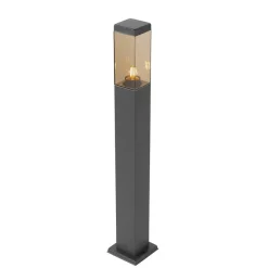Staande Lampen-QAZQA staande buitenlampen malios bruin e27