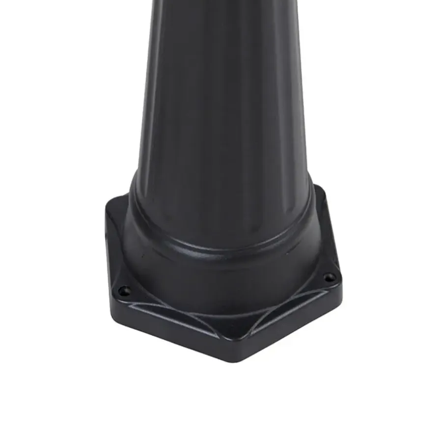 QAZQA staande buitenlampen havana zwart e27