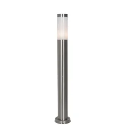 Staande Lampen-QAZQA staande buitenlampen rox zilverkleurig e27