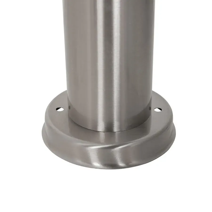 Staande Lampen-QAZQA staande buitenlampen rox zilverkleurig e27