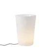 Staande Lampen-QAZQA staande buitenlampen verano wit e27