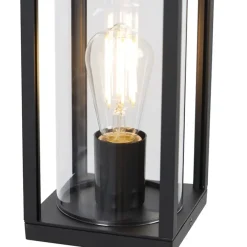 QAZQA staande buitenlampen charlois zwart e27