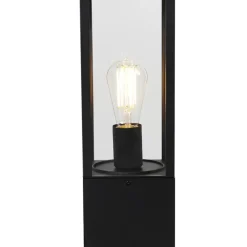 Buitenverlichting|Staande Lampen-QAZQA staande buitenlampen charlois zwart e27