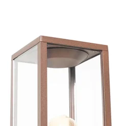 QAZQA staande buitenlampen charlois bronskleurig e27