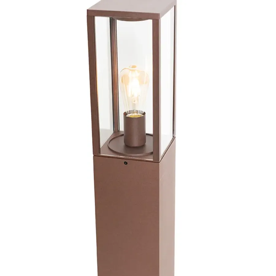 QAZQA staande buitenlampen charlois bronskleurig e27