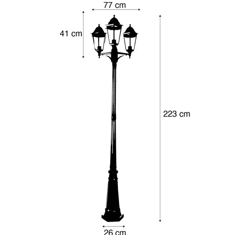 Buitenverlichting|Staande Lampen-QAZQA staande buitenlampen new orleans groen e27