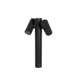 QAZQA staande buitenlampen duo zwart gu10