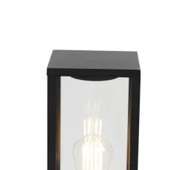 QAZQA staande buitenlampen charlois zwart e27