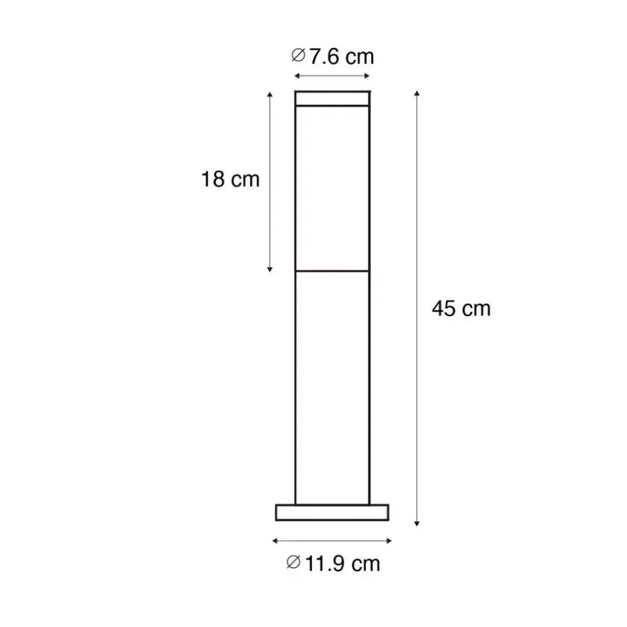 QAZQA staande buitenlampen rox bronskleurig e27