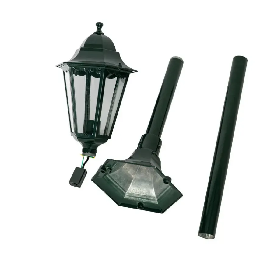 QAZQA staande buitenlampen new orleans groen e27