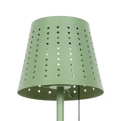 Staande Lampen-QAZQA staande buitenlampen ferre groen geïntegreerde led