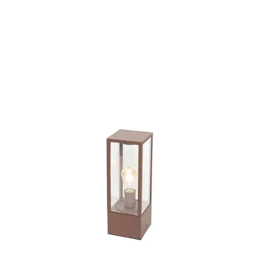 QAZQA staande buitenlampen charlois bronskleurig e27