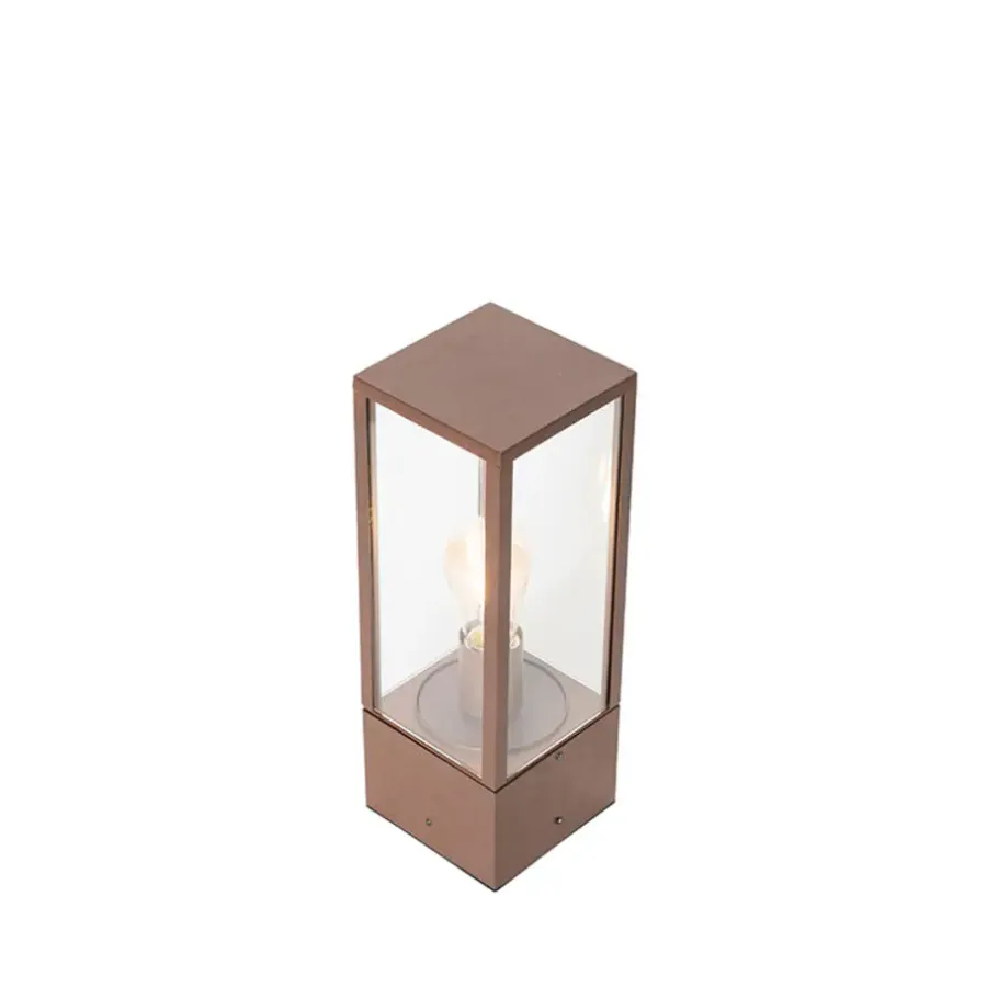 QAZQA staande buitenlampen charlois bronskleurig e27