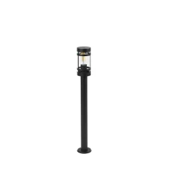 Staande Lampen-QAZQA staande buitenlampen gleam zwart e27