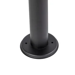 Staande Lampen-QAZQA staande buitenlampen gleam zwart e27
