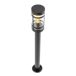Staande Lampen-QAZQA staande buitenlampen gleam zwart e27