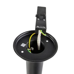 Staande Lampen-QAZQA staande buitenlampen gleam zwart e27