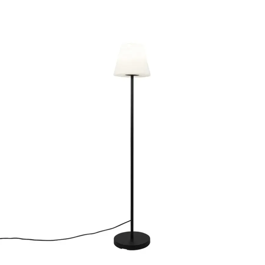 Staande Lampen-QAZQA staande buitenlampen virginia zwart e27