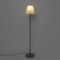 Staande Lampen-QAZQA staande buitenlampen virginia zwart e27