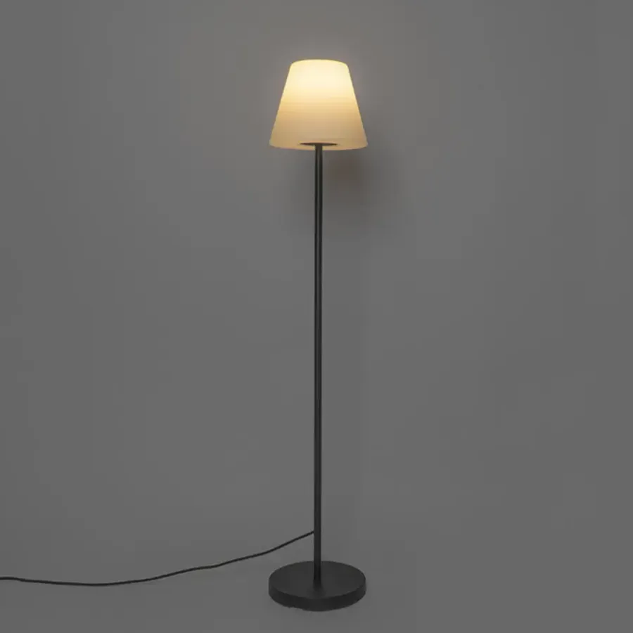 Staande Lampen-QAZQA staande buitenlampen virginia zwart e27