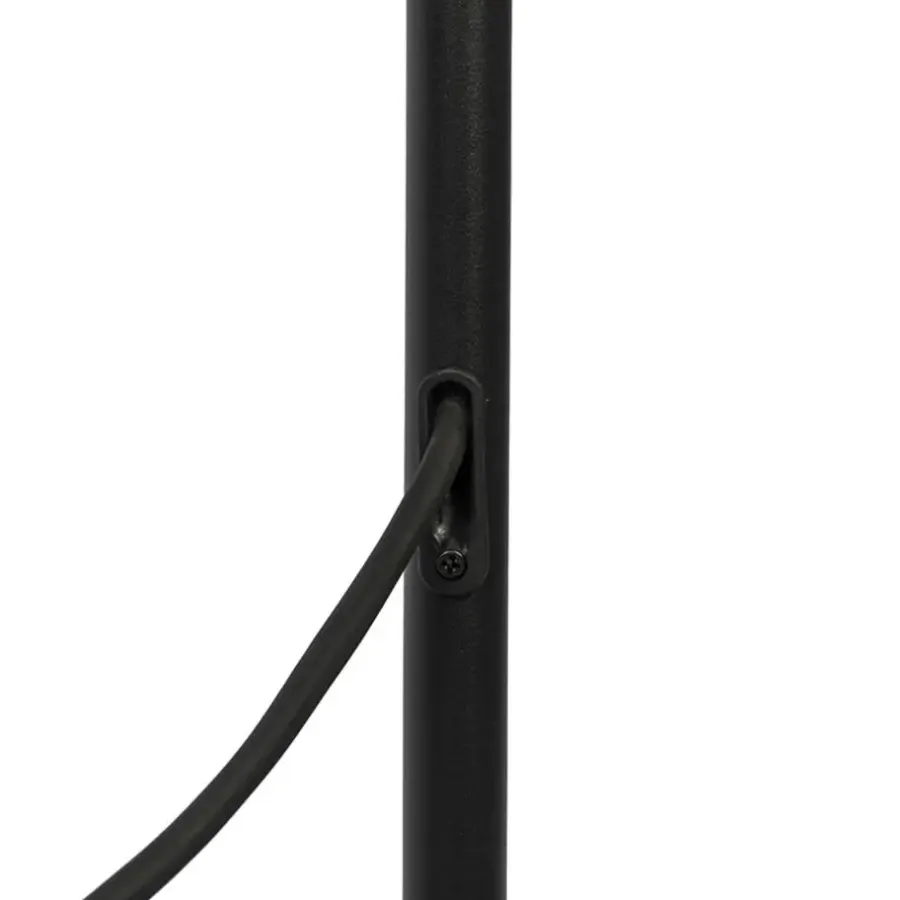Staande Lampen-QAZQA staande buitenlampen virginia zwart e27