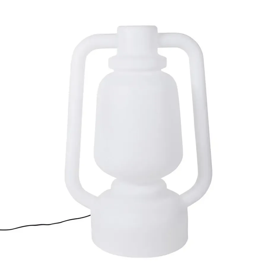 Staande Lampen-QAZQA staande buitenlampen storm wit e27