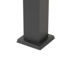 Staande Lampen-QAZQA staande buitenlampen malios bruin e27