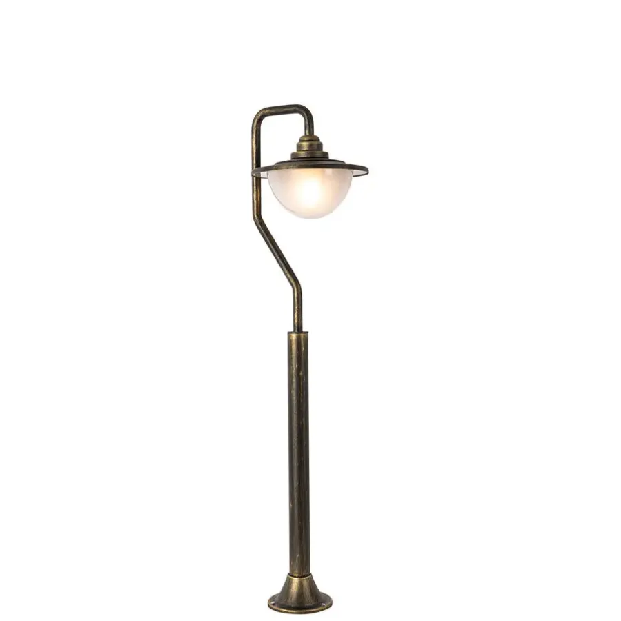 QAZQA staande buitenlampen bruges goudkleurig e27